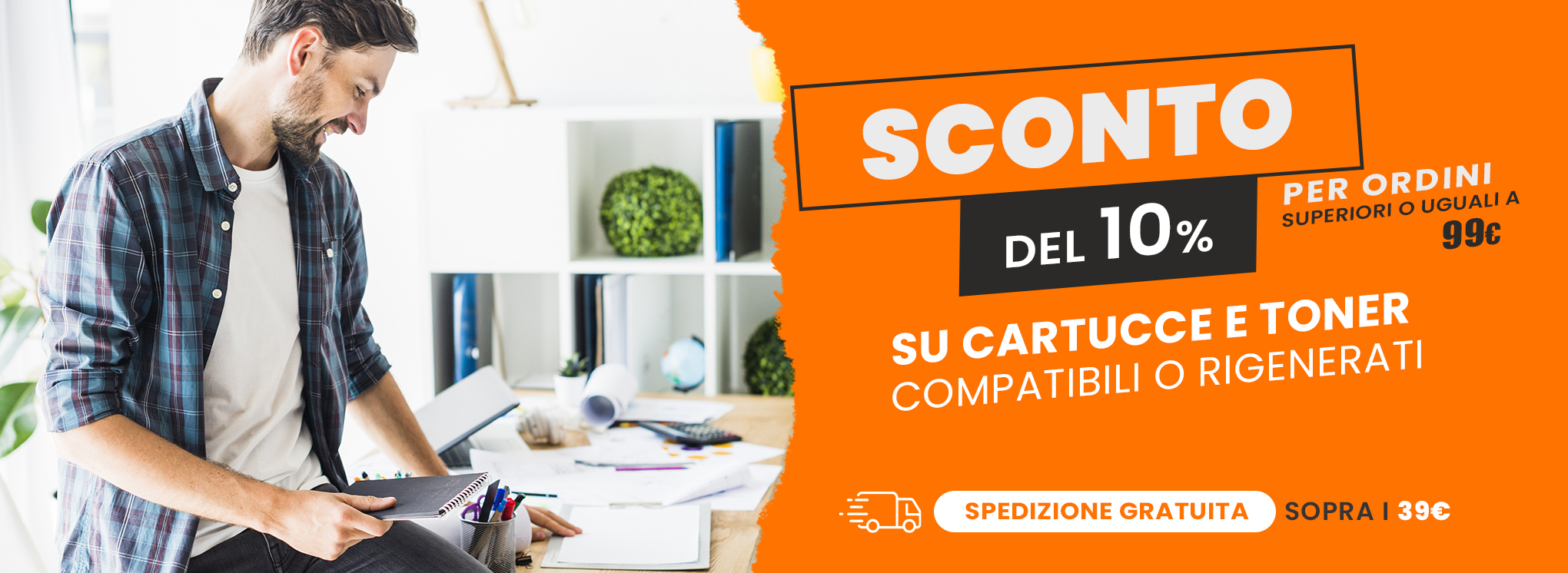 Sconto 10% su ordini >99€