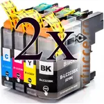 LC223BK/C/M/Y Multipack 8 cartucce compatibili con Brother LC-223