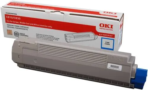 Oki 44059107 Toner Originale Ciano