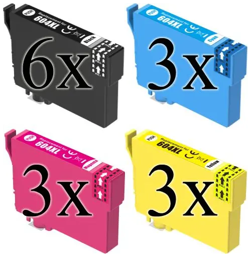 604 XL Multipack 15 cartucce compatibili con Epson serie Ananas