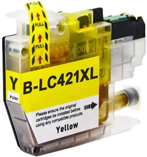 Cartuccia Compatibile con Brother LC421 XL alta capacità Giallo