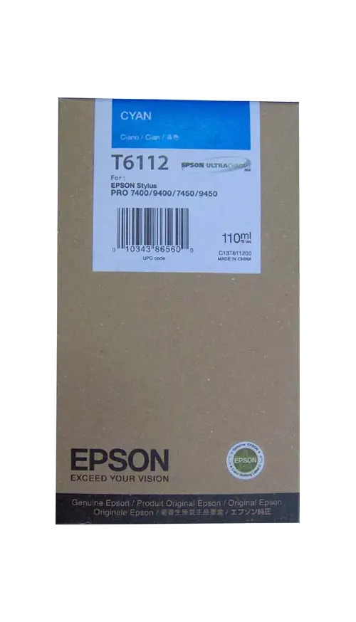 Cartuccia ciano C13T611200 Originale Epson